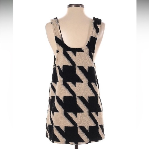 RARE Anna Sui Houndstooth Jumper Mini Dress - Picture 3 of 3